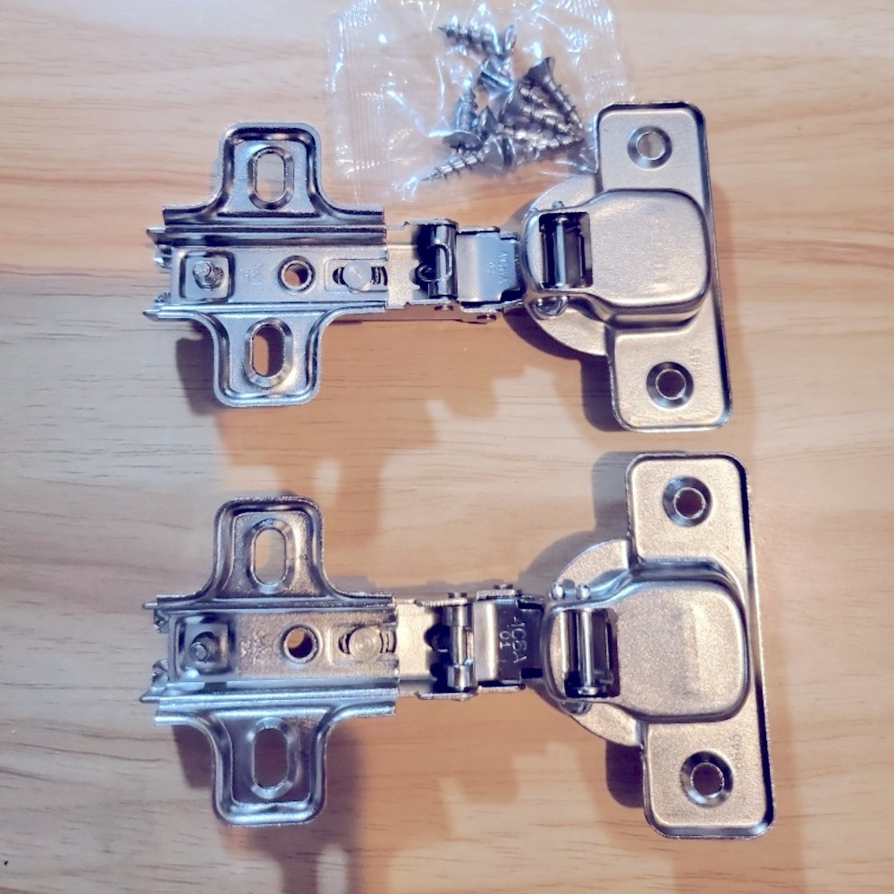 Silver Cabinet Hinges Liberty Hardware with Screws